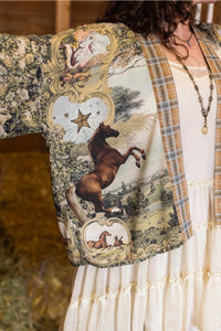 Born To Run Crop Kimono