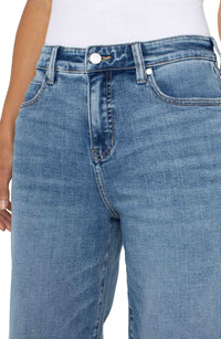 Stride Hi-Rise Wide Leg Denims (Carbon Canyon)