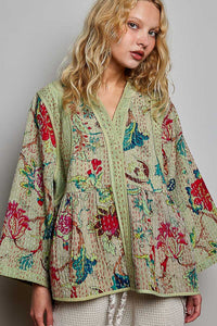 Kimono-Style Closed Front Top