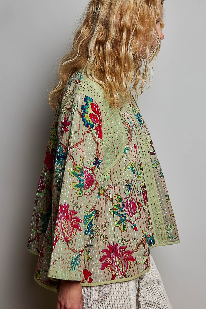 Kimono-Style Closed Front Top