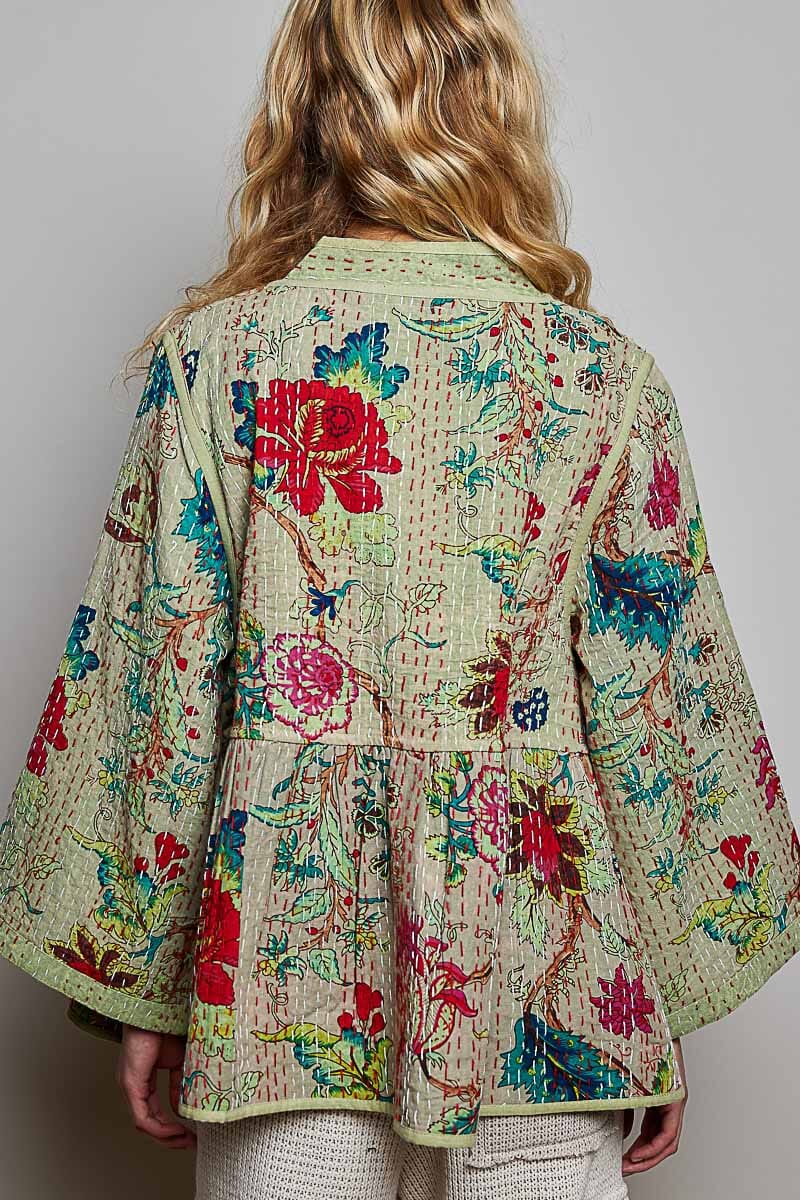 Kimono-Style Closed Front Top