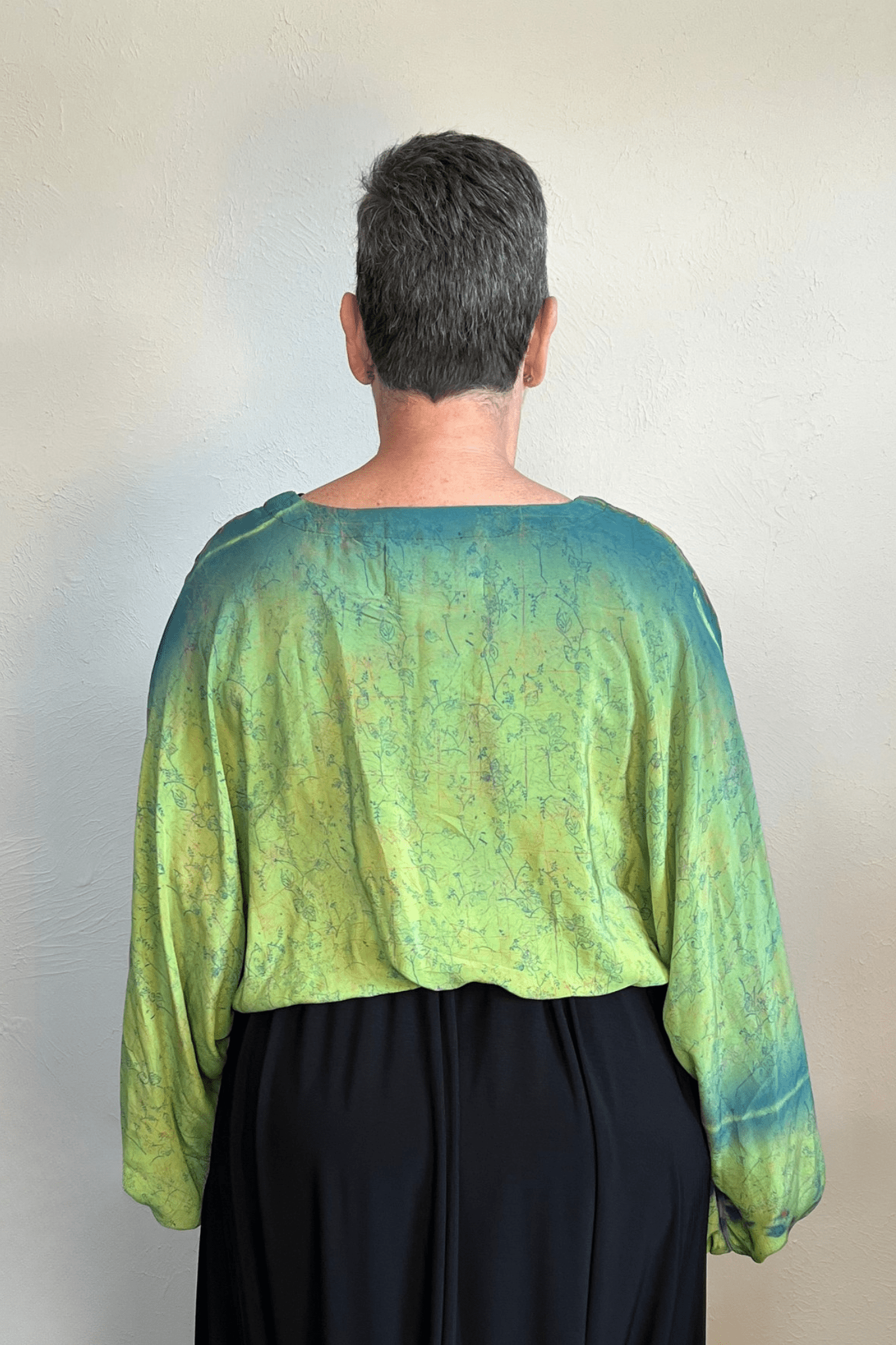 Crepe Sari Luna Crop Top
