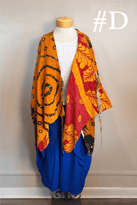 Short Reversible Kantha Jacket