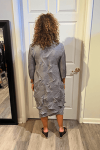 Geocrinkle Grey Dress