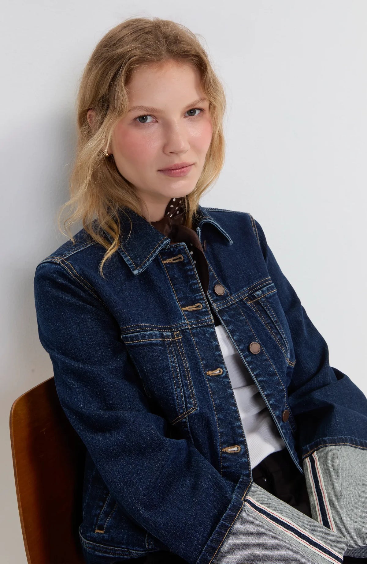 Tall Cuffed Selvedge Trucker Jacket