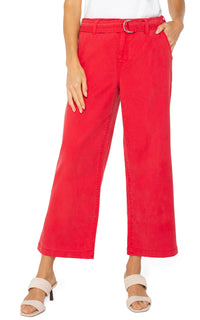 Stride Hi-Rise Crop Wide Leg Pant (Geranium)