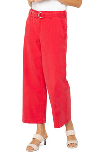 Stride Hi-Rise Crop Wide Leg Pant (Geranium)