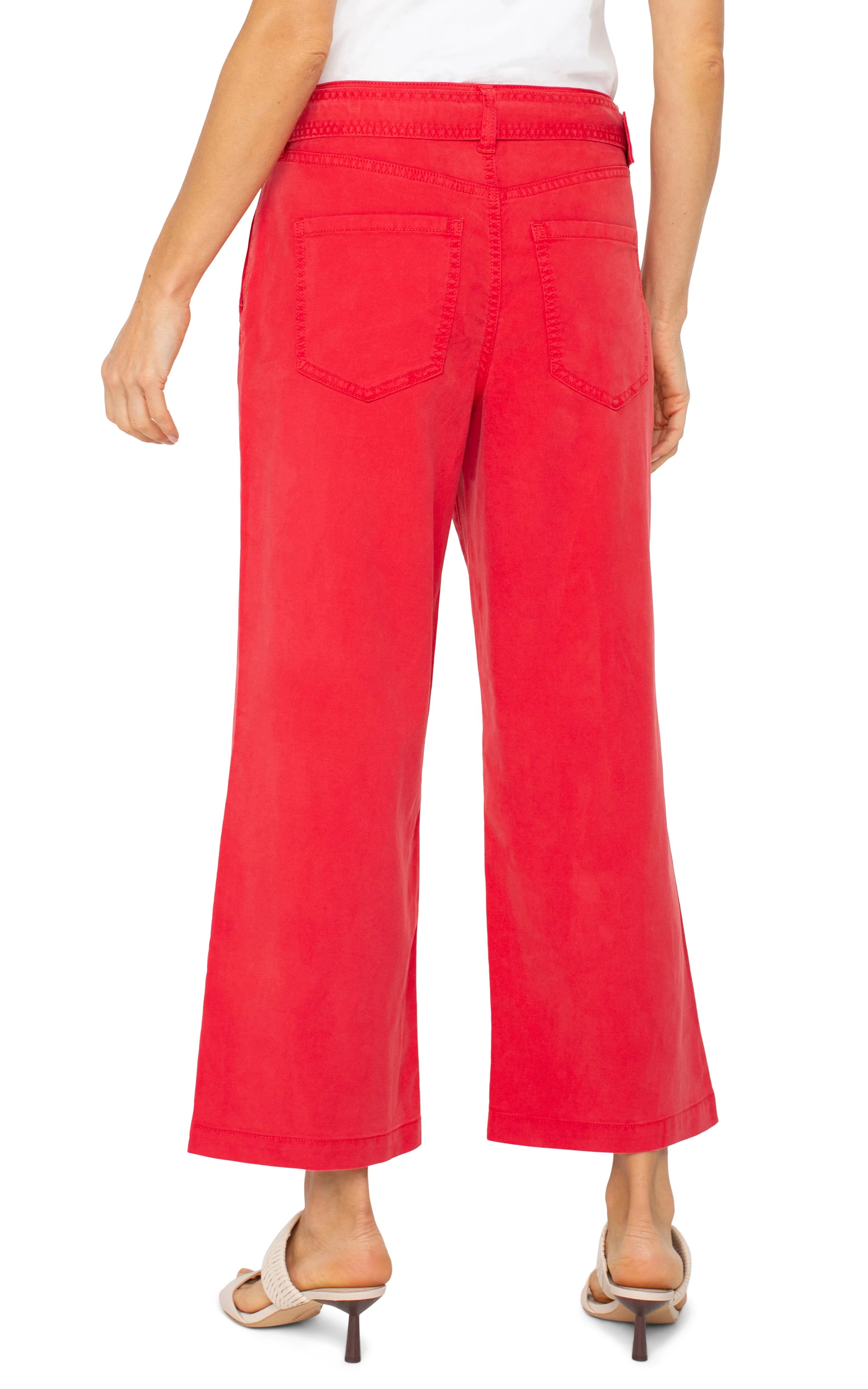 Stride Hi-Rise Crop Wide Leg Pant (Geranium)