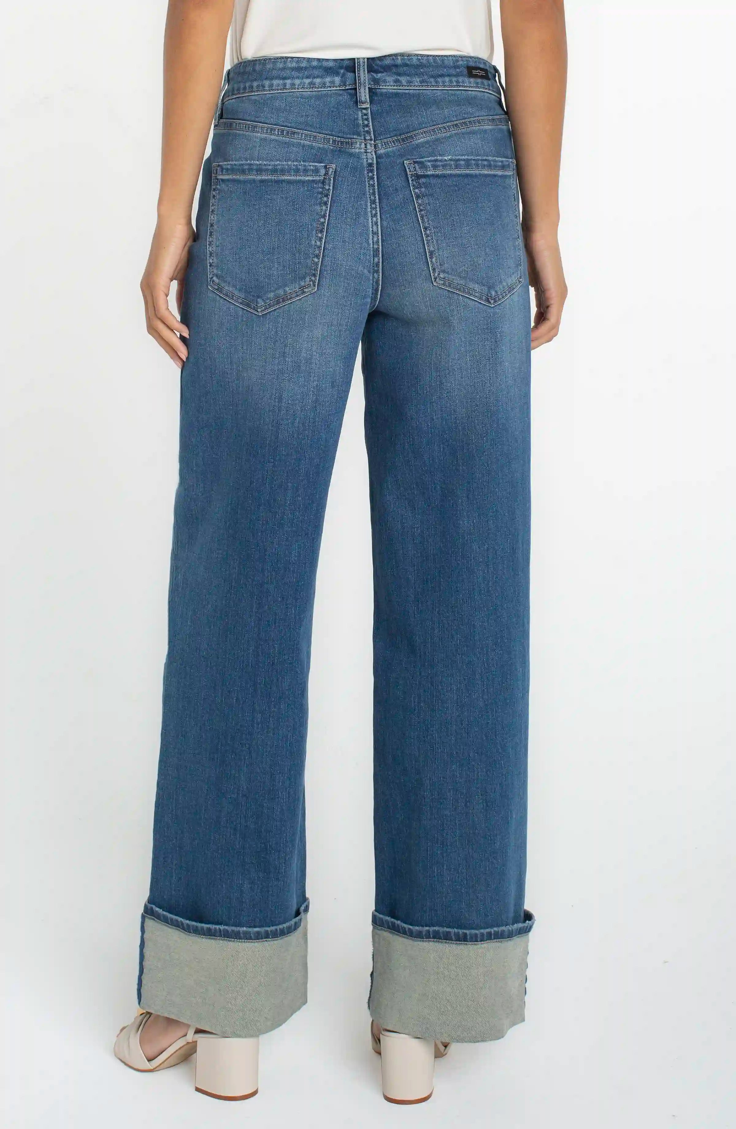 Morgan Cuffed Crop Wide Leg