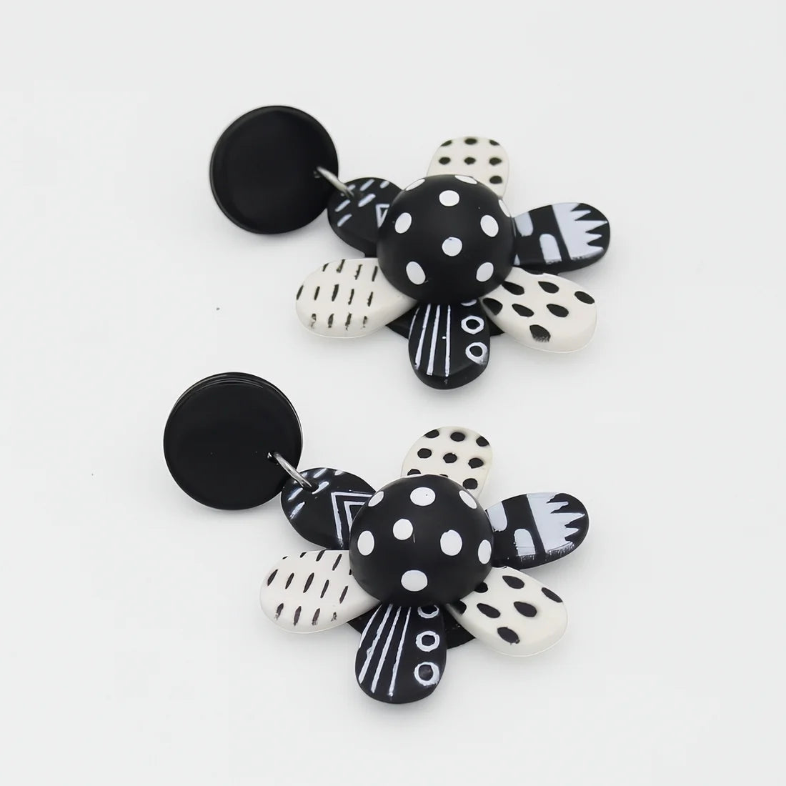Clip-On Garden Of Colors Flower Earring