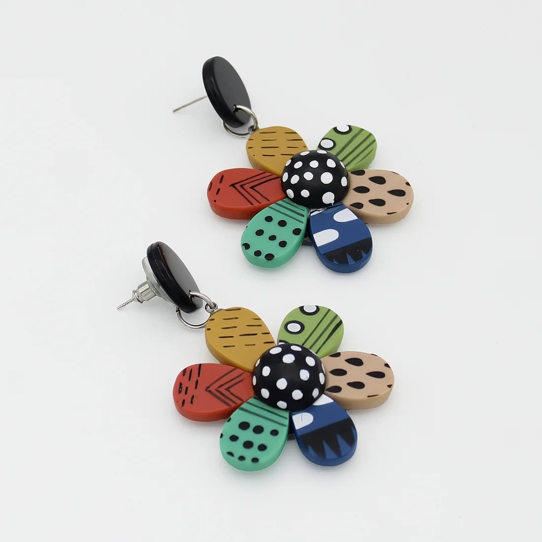 Garden Of Color Flower Earring