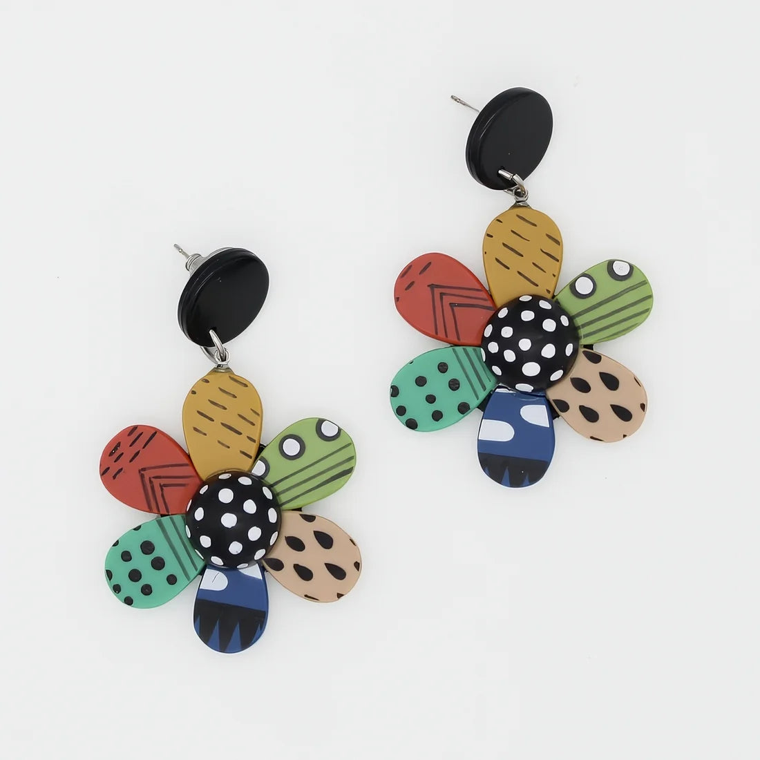Garden Of Color Flower Earring