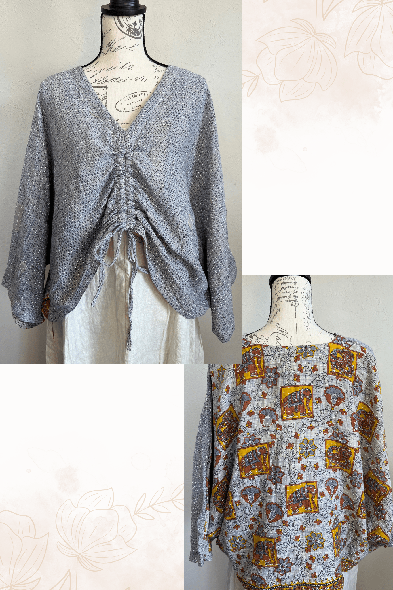 Pareo Kantha Butterfly Top