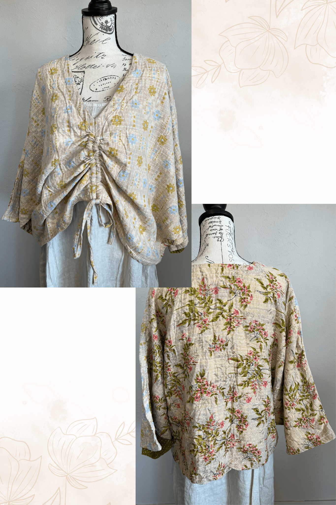 Pareo Kantha Butterfly Top