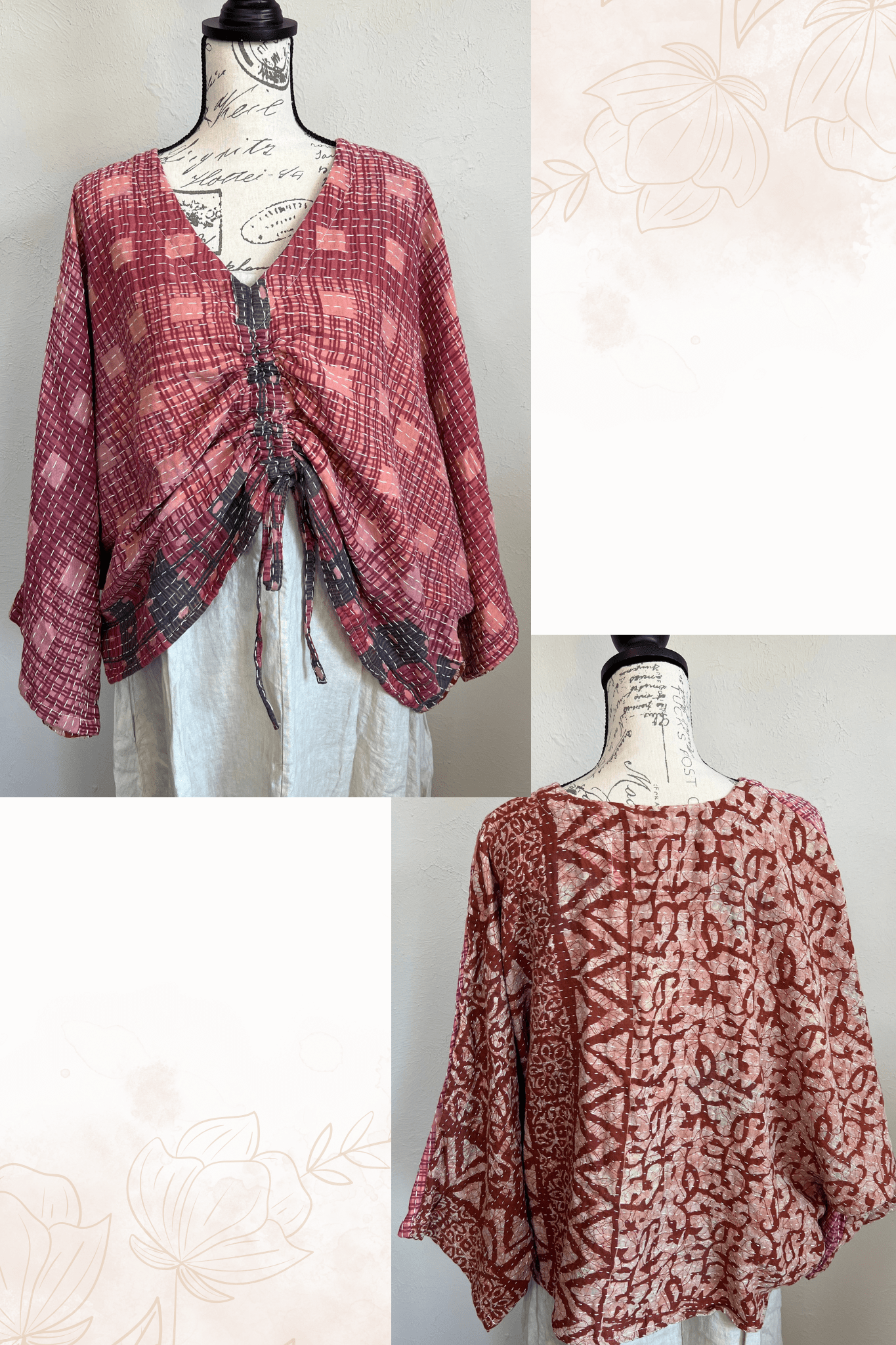 Pareo Kantha Butterfly Top