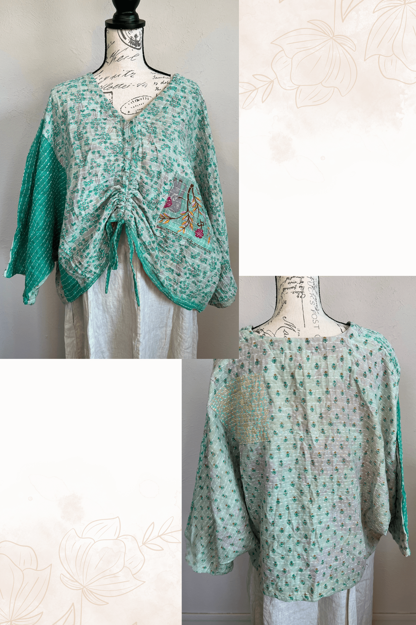 Pareo Kantha Butterfly Top