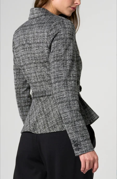 Belted Peplum Blazer