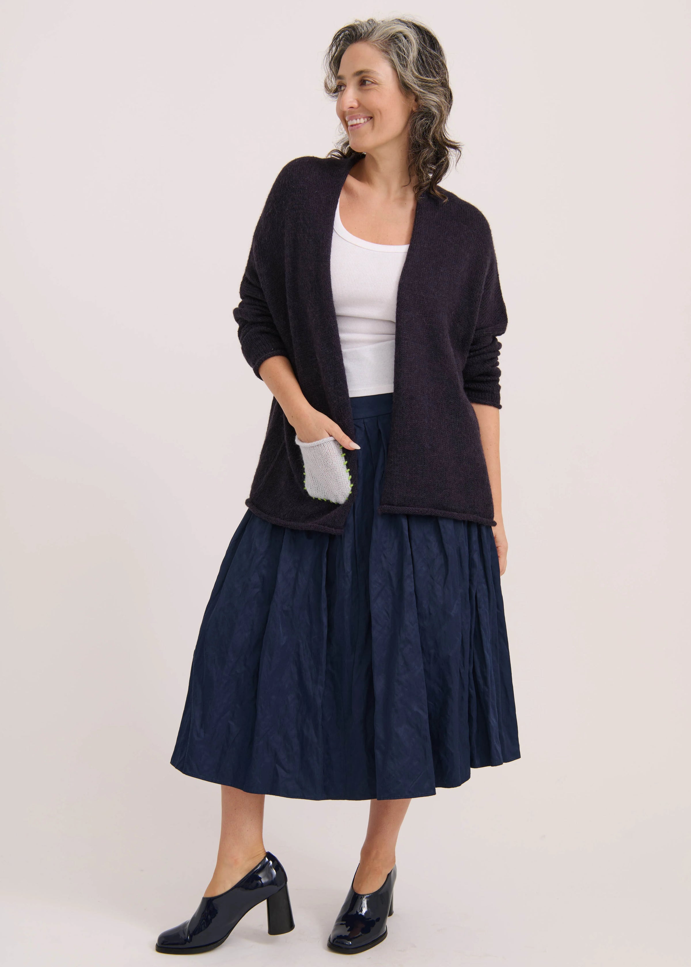 Lofty Peace Cardi (Navy)