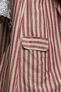 Long Striped Cotton Jacket