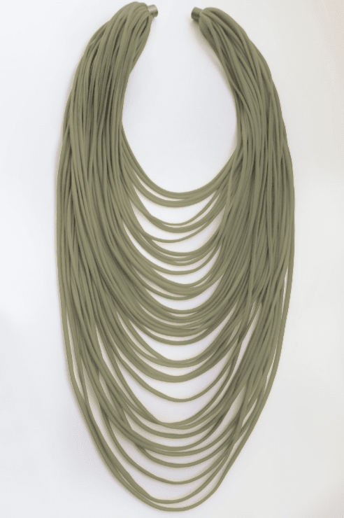 Long Multi-Strand Solid Necklace