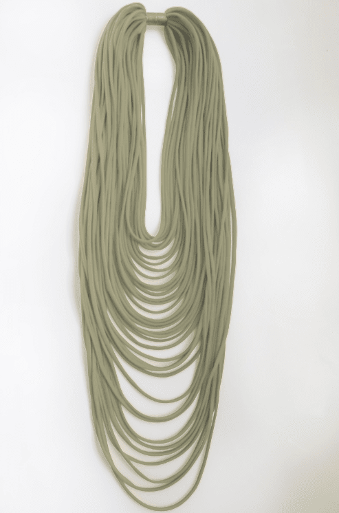 Long Multi-Strand Solid Necklace