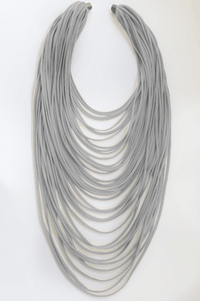 Long Multi-Strand Solid Necklace