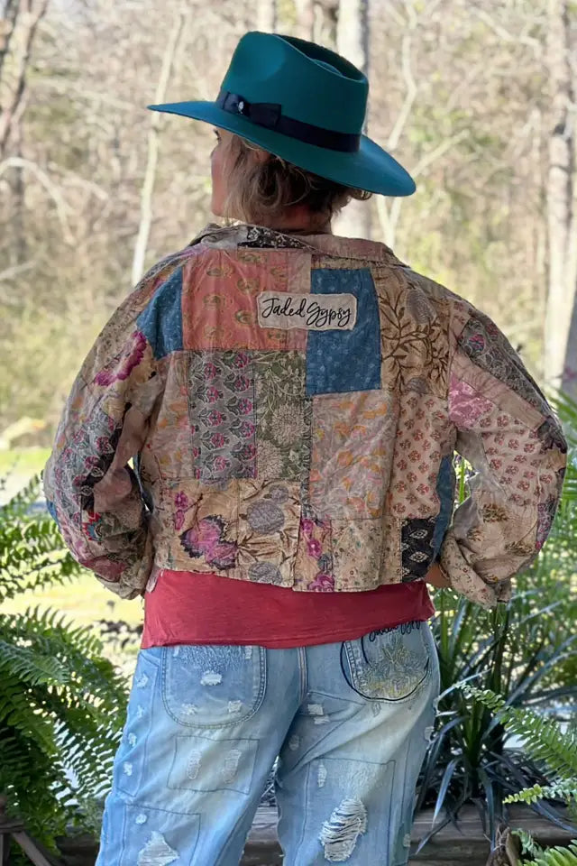 Midnight Garden Crop Jacket