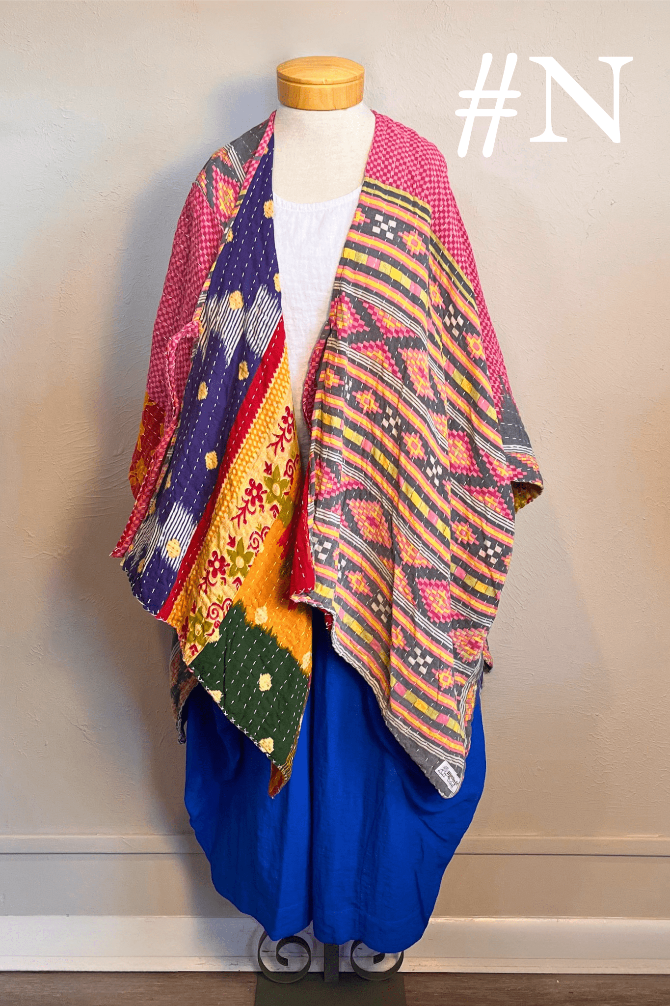 Short Reversible Kantha Jacket