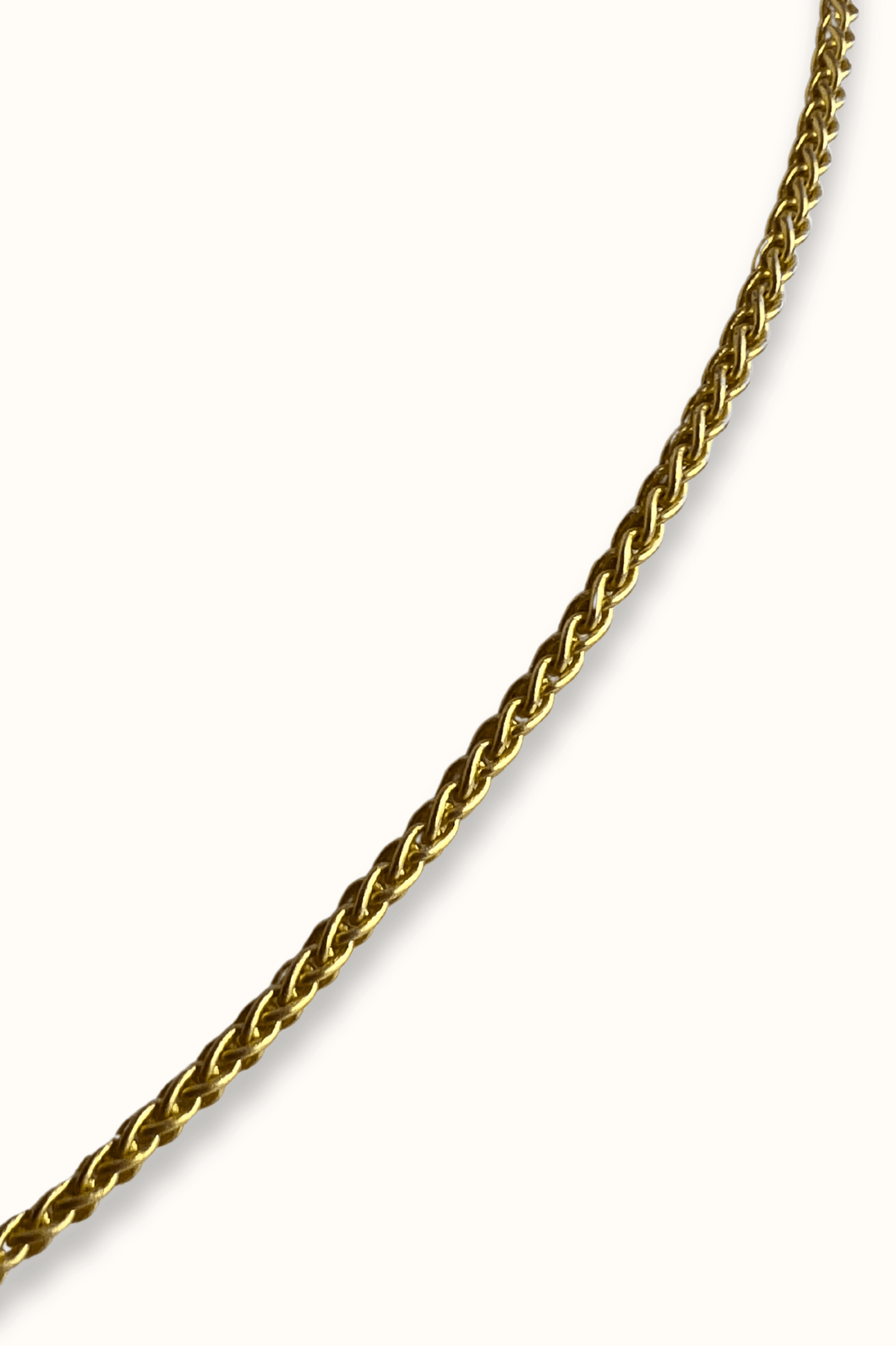 Wheat Chain Pavé Diamond Butterfly Necklace