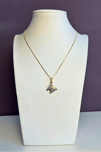 Pavé Diamond Butterfly Necklace