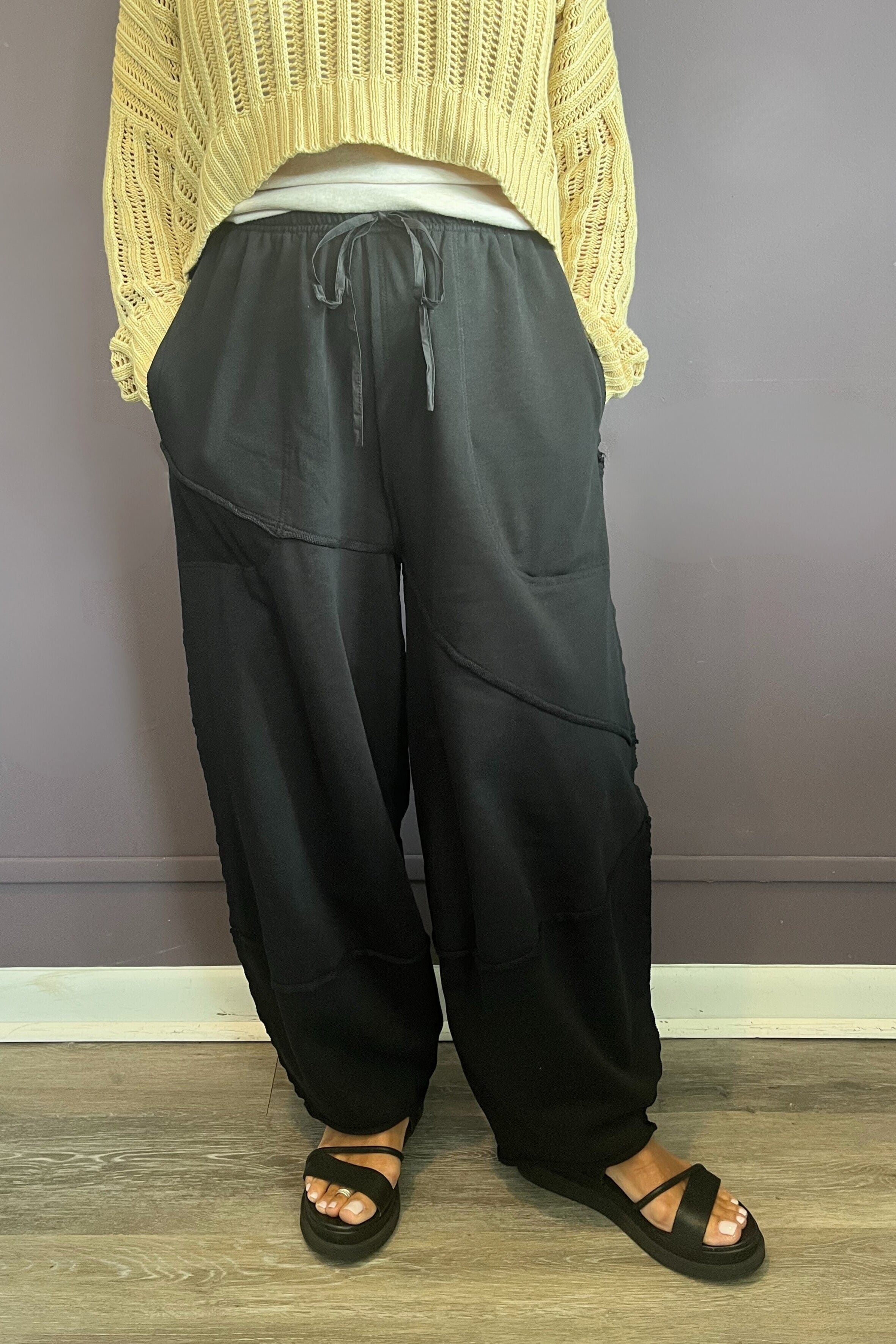 Exposed Seam Terry Pant