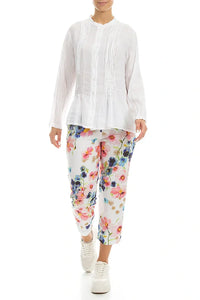 Pin-Tucked Linen Shirt