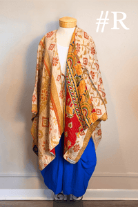 Short Reversible Kantha Jacket