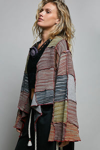 Cropped Patchwork Cardigan