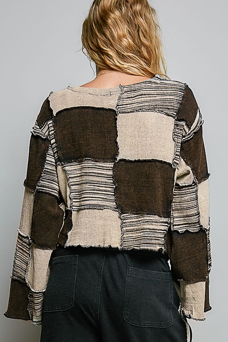Patchwork Panels Cropped Top