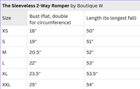 Sleeveless 2-Way Romper Dress - Black