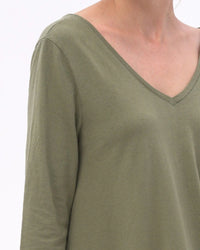 Scoop Neck 3/4 Sleeve Dress