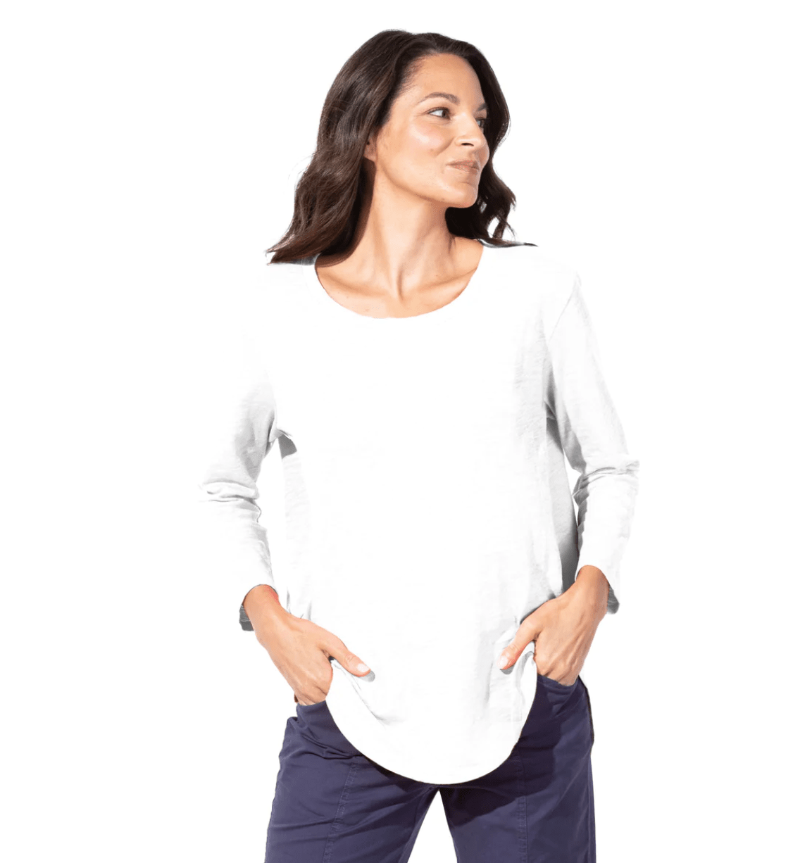 3/4 Sleeve High-Low Tee