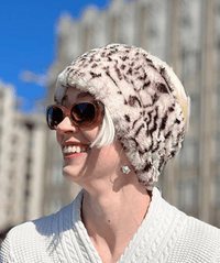 Snow Leopard Ear and Neck Cozy