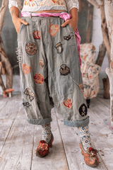 Embroidered Patch Joni Trousers