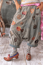 Embroidered Patch Joni Trousers