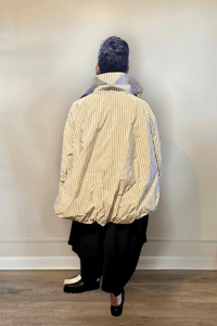 Stripe Cocoon Jacket
