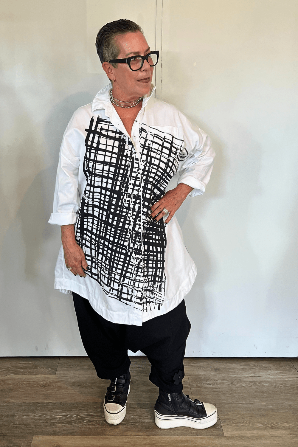 Tunic Dress - Black Hatch