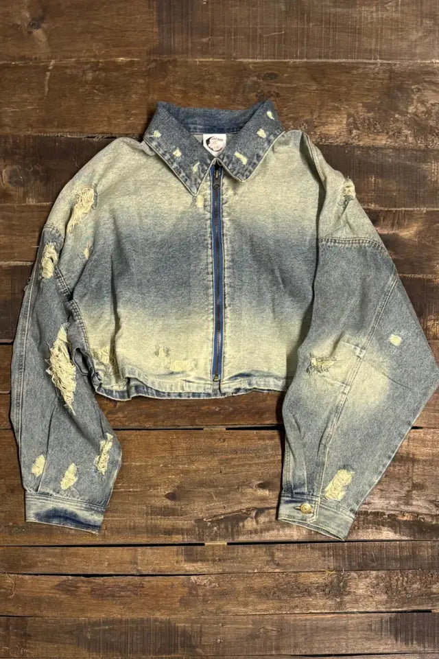 Uptown Crop Denim Jacket