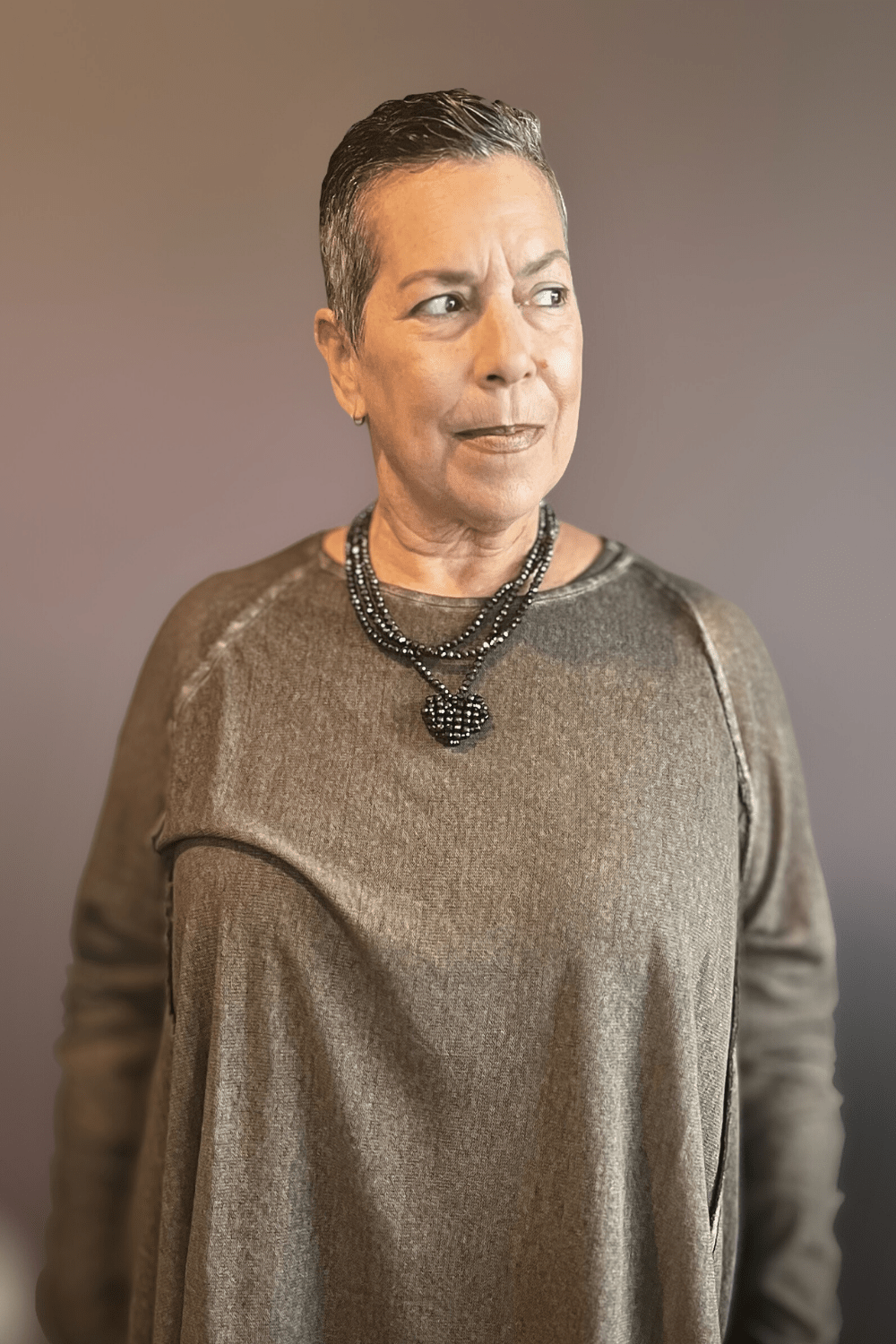 A Chocolate Heart Chain Necklace