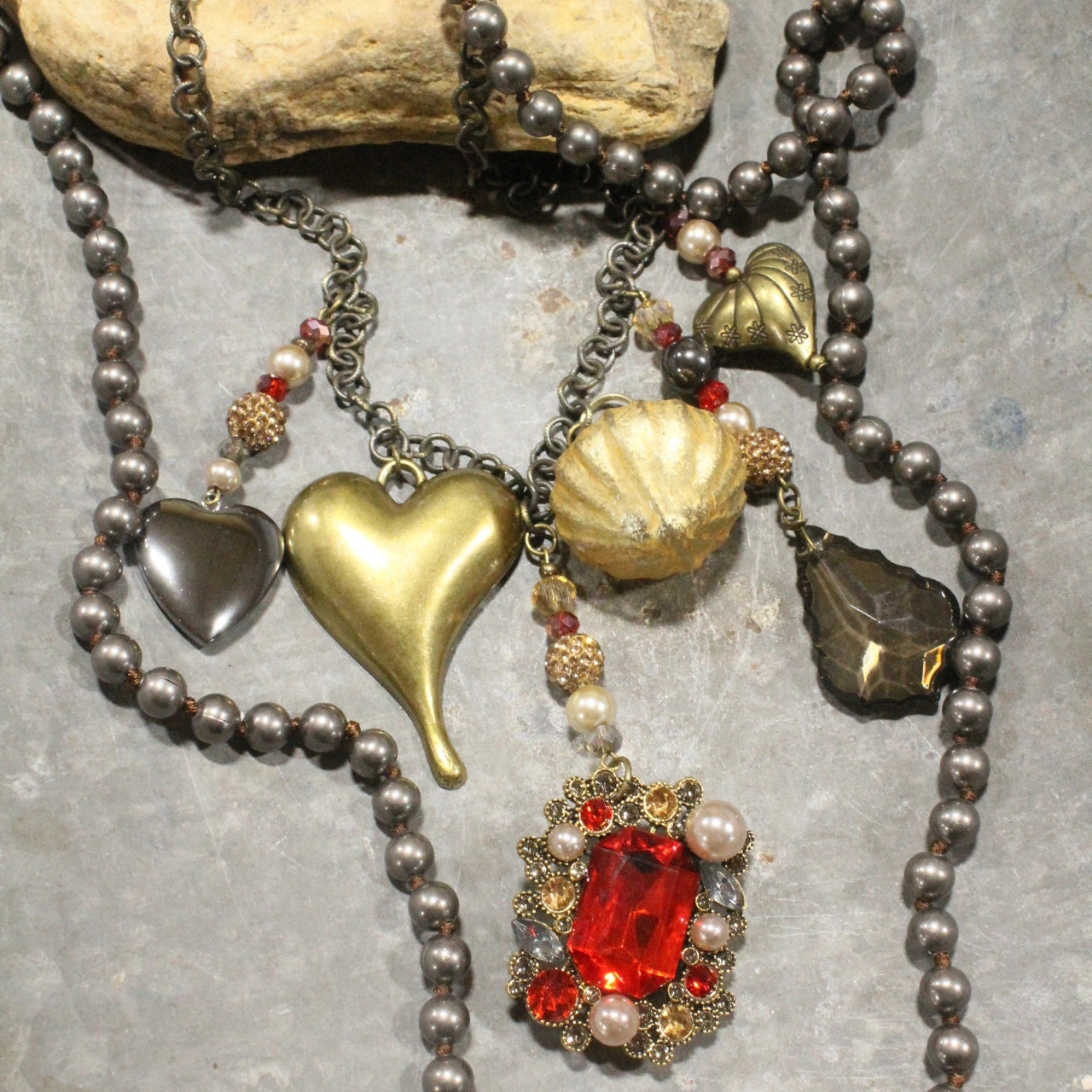 All Dolled Up Heart Necklace