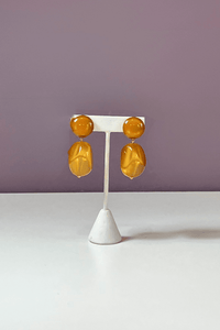 Amber Espelette Clip On Earrings