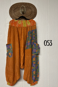 Crepe Sari Be Still Harem Pant