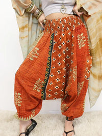Crepe Sari Be Still Harem Pant