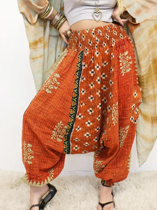 Crepe Sari Be Still Harem Pant